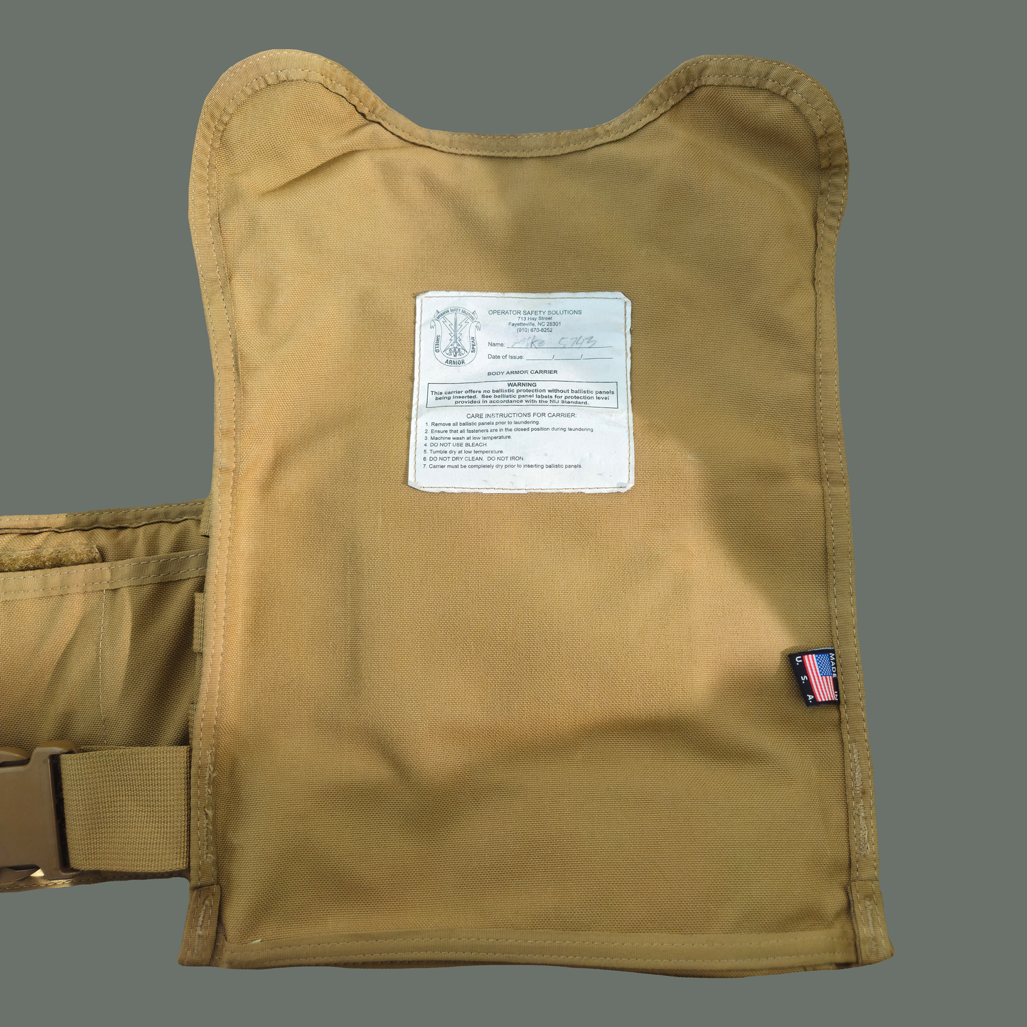 OSS Coyote Brown Plate Carrier